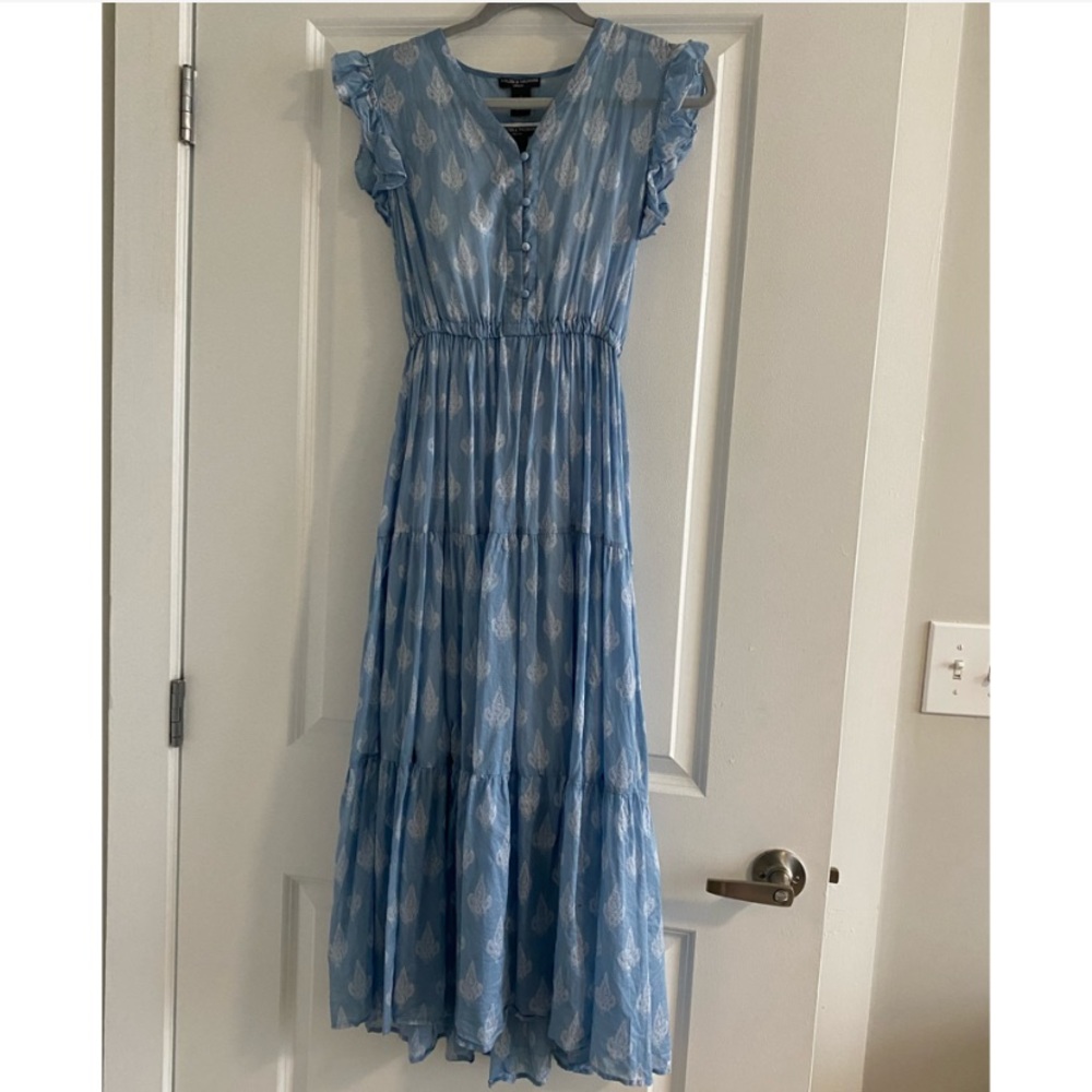 Light Blue Flowy Boho Dress - Chelsea & Theodore